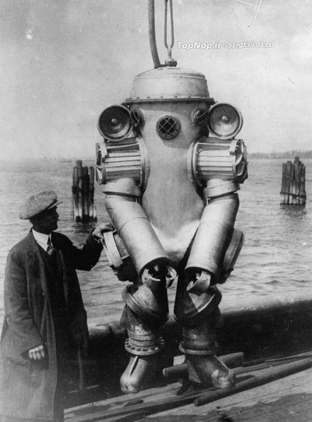 عکس: ربات های غواص در صد سال پیش