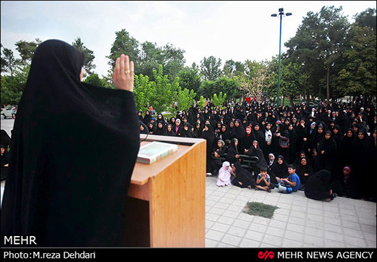 راهپیمایی روز ملی عفاف و حجاب در شیراز و مشهد