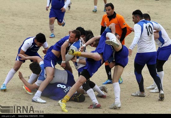 مسابقات راگبی در مشهد +عکس