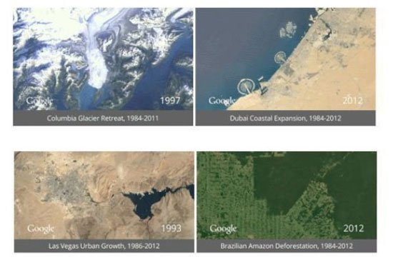 تماشای تغییرات 32 ساله زمین در اینترنت ممکن شد