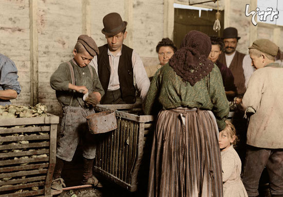 تصاویری از کودکان کار آمریکا در صد سال پیش