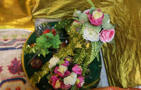 حجله سنتی عروس و داماد در بندرلنگه