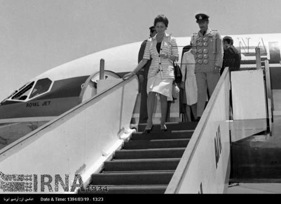 عکس: سفر ملکه اردن به ایران در سال 53