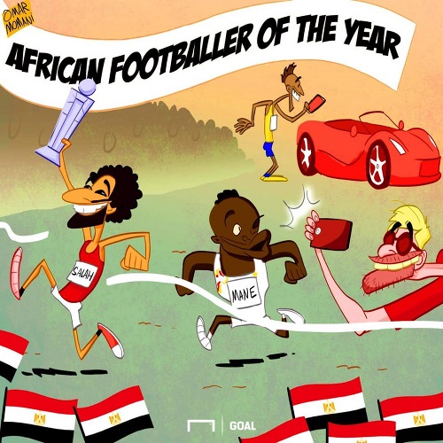 کاریکاتور: صلاح بر قله فوتبال آفریقا