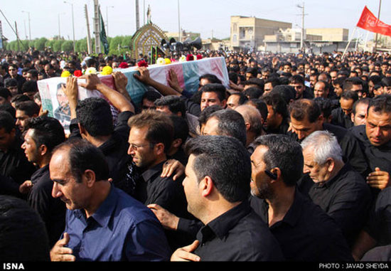 عکس: مراسم تشییع شهدای حادثه دزفول