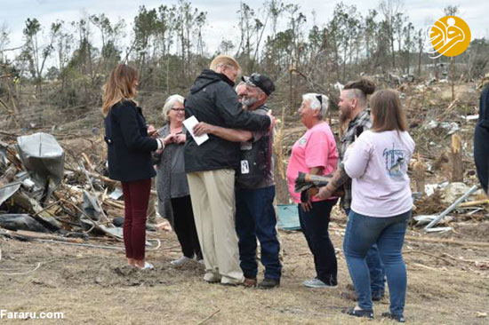 بازدید ترامپ و همسرش از ایالت توفان زده آلاباما