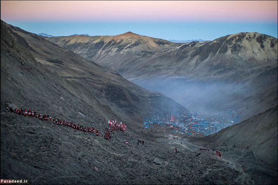 عکس: آیین جالب زائران کوه‌های آند