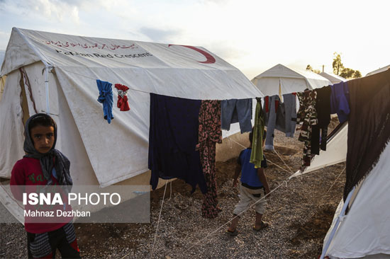 اردوگاه سیل‌زدگان شعیبیه در خوزستان