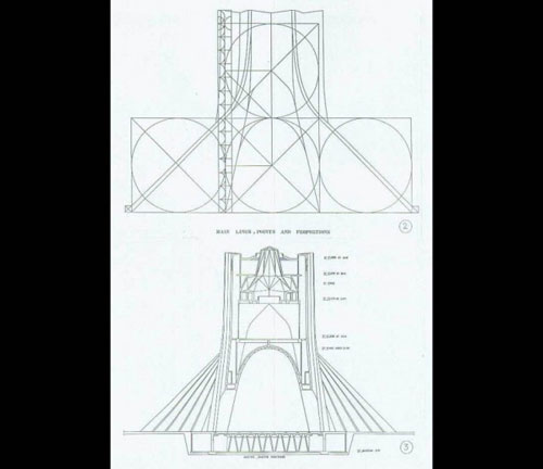 مراحل ساخت برج آزادی سال 1348 +عکس