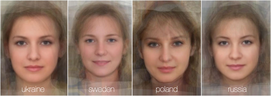 تصاویر: مقایسه چهره زنان در 38 کشور جهان