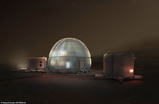 خانه‌های یخی برای ساکنان آینده مریخ