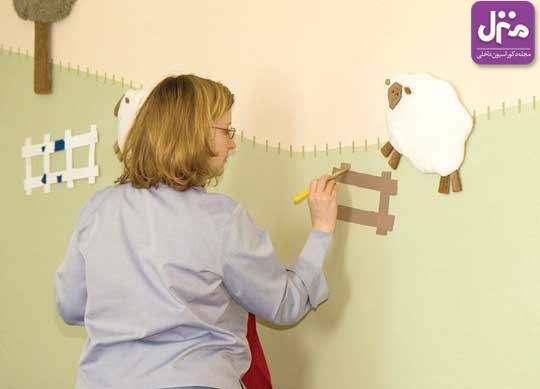 تزیین دیوار اتاق کودک با دور ریختنی ها