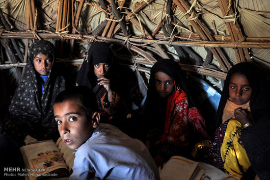 عکس: مدرسه کپری در سیستان و بلوچستان