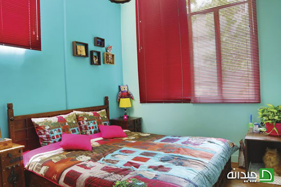 دکوراسیون رنگیِ آپارتمان زوج گرافیست به رنگ زندگی!