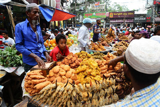 بازار خوراکی‌های اندونزی برای ماه رمضان