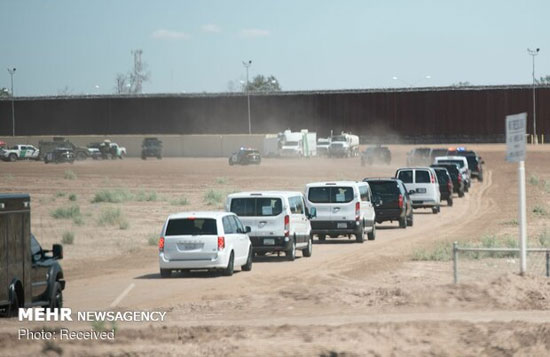 بازدید ترامپ از دیوار مرزی آمریکا و مکزیک‎