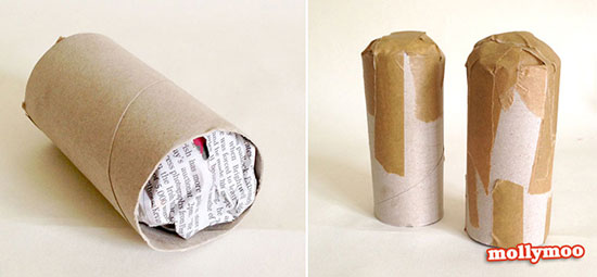 با رول دستمال کاغذی عروسک مینیون بسازید