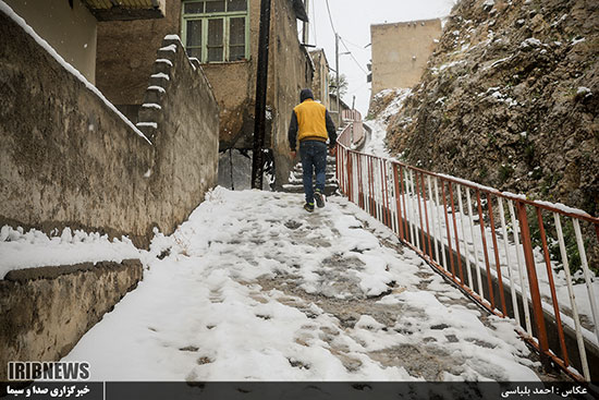بارش برف بهاری در فیروزکوه