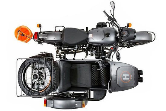 موتورسیکلتی که سکوی پرتاب و کنترل پهپاد است