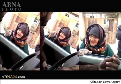 اقدام شجاعانه یک پیرزن در مقابل داعش اقدام شجاعانه یک پیرزن در مقابل داعش