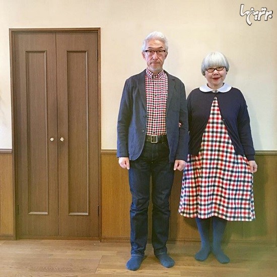 زوجی که 37 سال است مثل هم لباس می پوشند