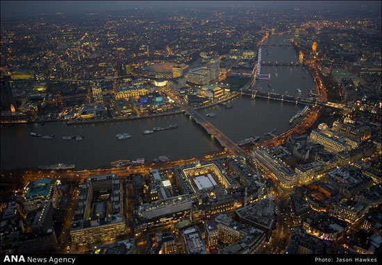 عکس: زیبایی های لندن در تاریکی شب