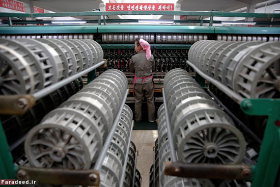 عکس: کارخانه نساجی در کره شمالی