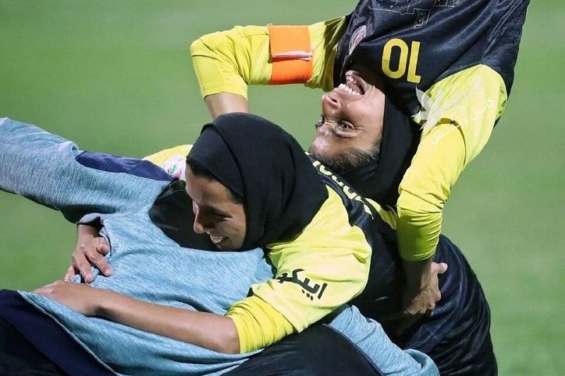 عجیب‌ترین تصویر از لیگ برتر فوتبال زنان ایران