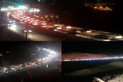 ترافیک آزادراه تهران - شمال سنگین است