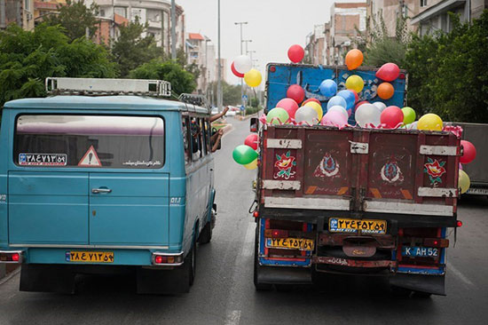 عکس: آغاز زندگی مشترک در کامیون!