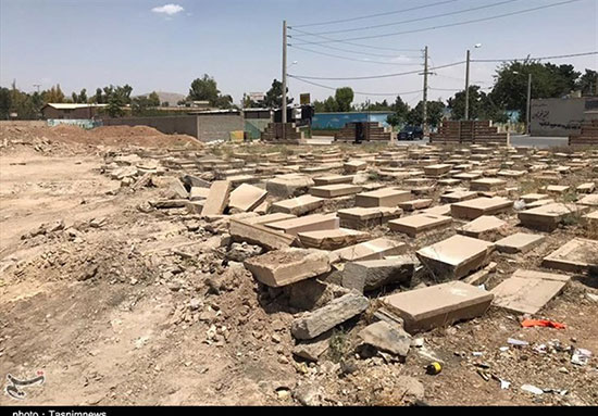 قبرستان قدیمی «دباغی» در شیراز تخریب شد!