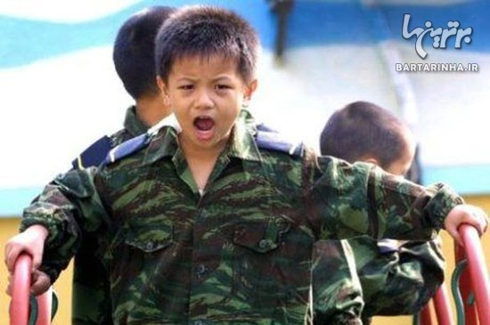 سربازی رفتن چینی ها قبل از ابتدایی!+عکس