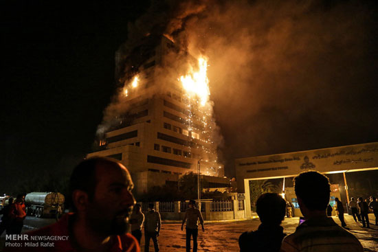 عکس: آتش سوزی در «پارس جنوبی»