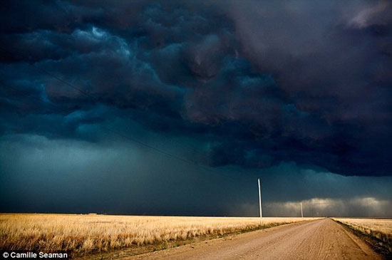 عکس رعد و برق زرد