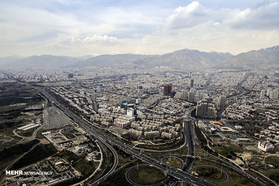 تصاویری زیبا از تهران بدون ترافیک