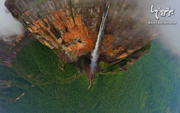 تصاویر هوایی فوق العاده زیبا از آبشار آنجل