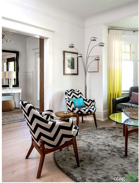 رنگ آمیزی اتاق پذیرایی با ترکیب‌های زیبا و جدید