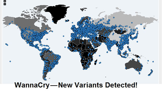 شناسایی گونه‌های جدیدی از باج‌افزار WannaCry