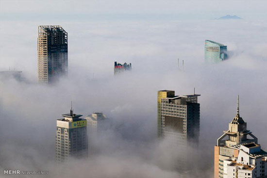 شهرهای بزرگ در میان مه و دود +عکس