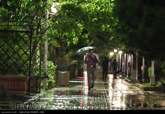 تصاویری متفاوت از تهران در شب گذشته