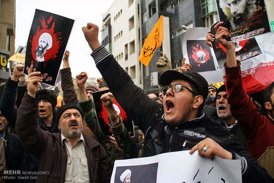 عکس: تجمع در اعتراض به اعدام شیخ نمر