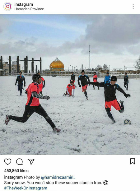 تصویر جالب صفحه رسمی اینستاگرام از ایران
