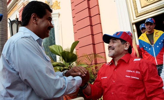 واکنش مارادونا به ترور نافرجام مادورو