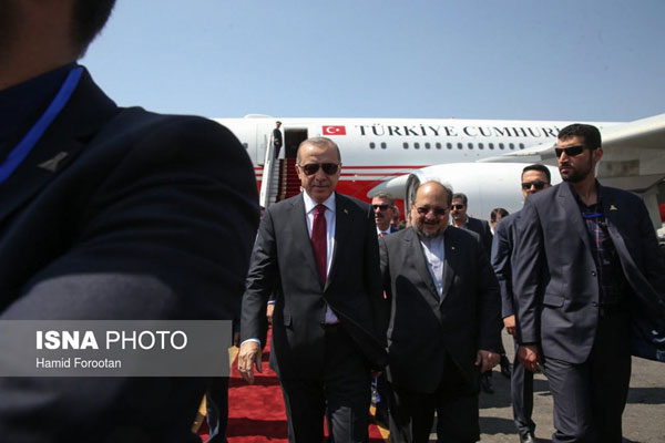 ورود روسای جمهور ترکیه و روسیه به تهران