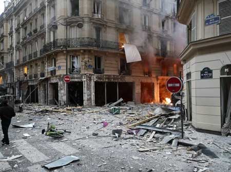 انفجار مهیب در مرکز پاریس