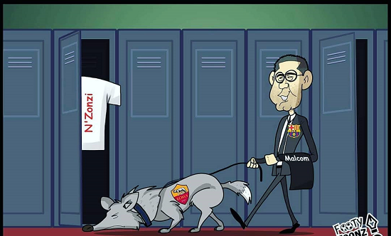 کاریکاتور: تخصص بارسا در دور زدن گرگ‌ها