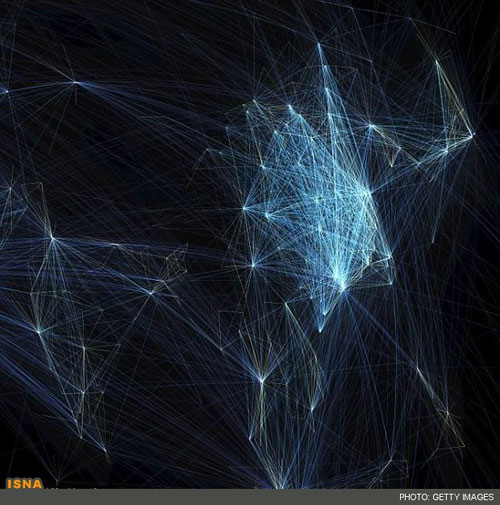 تصاویر خارق‌ العاده‌ از مسیرهای پروازی جهان
