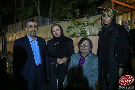 رضا رویگری و پورعرب در مراسم افطاری احمدی‌نژاد