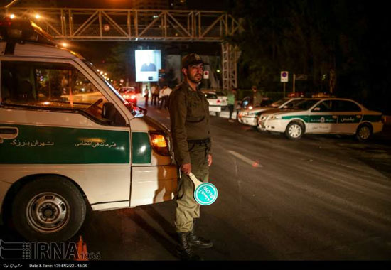 عکس: برخورد پلیس با دور دورهای شبانه
