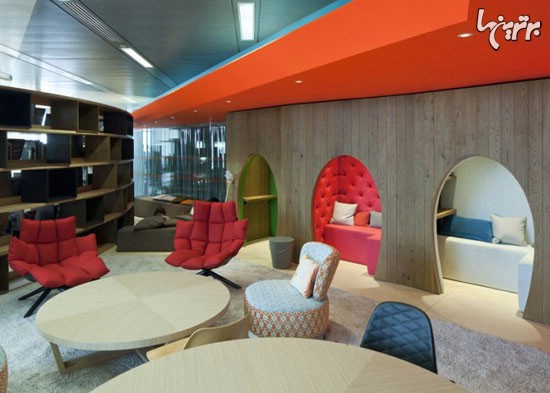 طراحی خلاقانه محل کار گوگلی ها در لندن